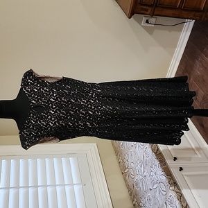 Black lace dress